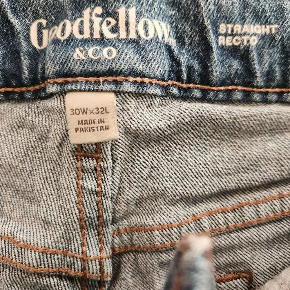 Goodfellow 30x32 blue jeans straight painter work outdoor play outside denim